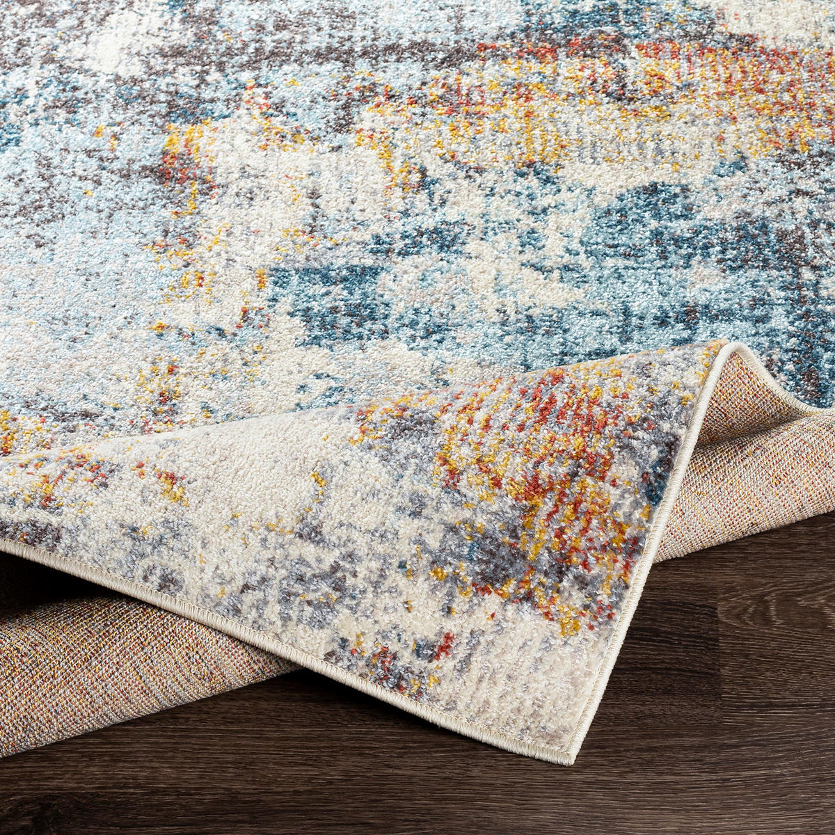 KURZFLORTEPPICH 160/213 cm Mehrfarbig - Blau/Multicolor, Naturmaterialien/Textil (160/213cm) - LIVABLISS