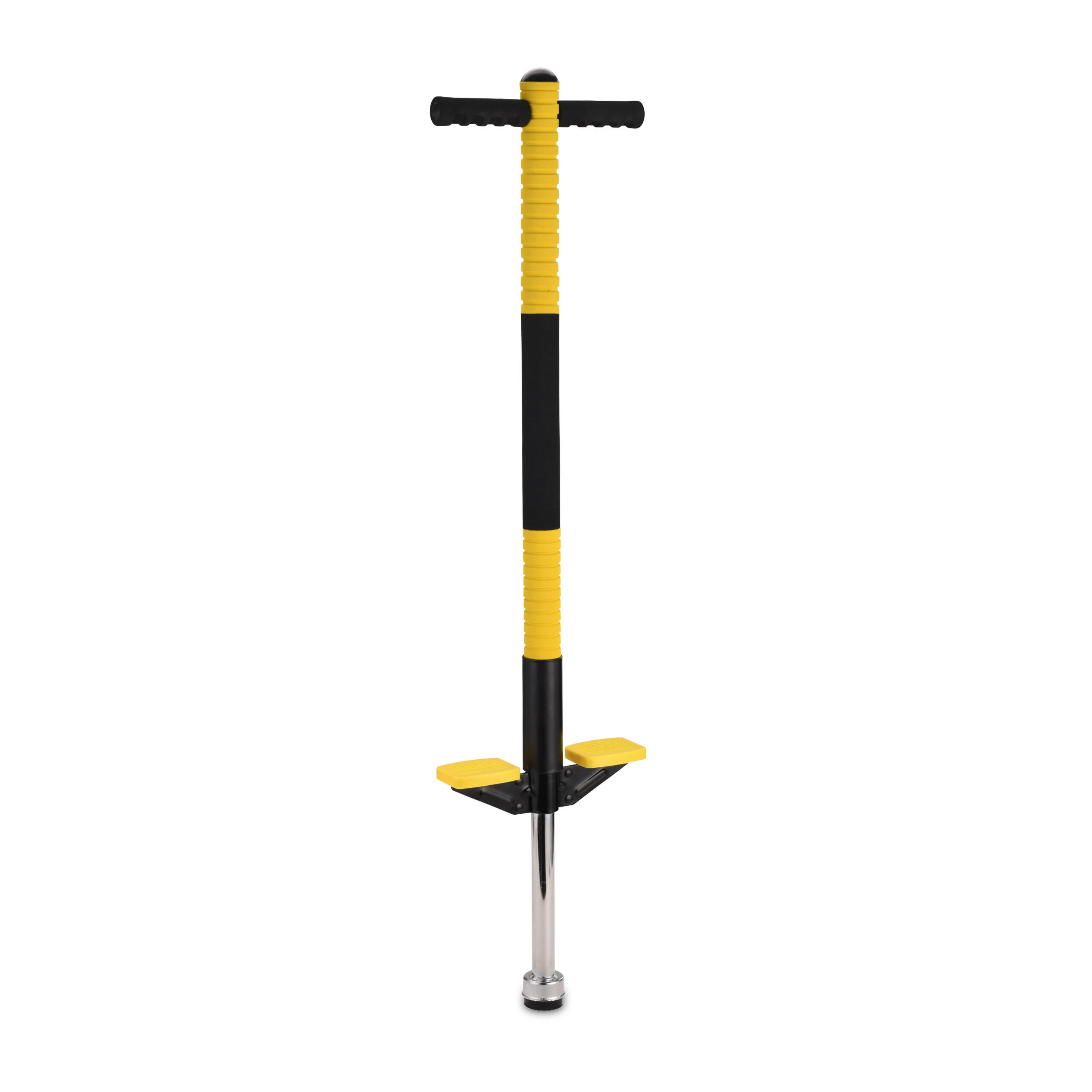 Relaxdays POGO-TYČ Žlutá nerezová ocel 15-35 kg