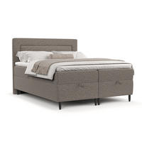 BOXBETT Nea Braun 180/200 cm - Schwarz/Braun, Holz/Holzwerkstoff (180/200cm) - Maison de Reve