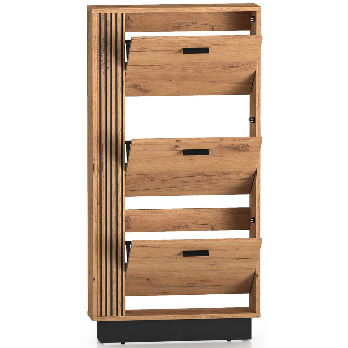 SCHUHSCHRANK Vasco Eiche 60 cm - Eichefarben, Holzwerkstoff (60/119.1/14.7cm) - Homebook