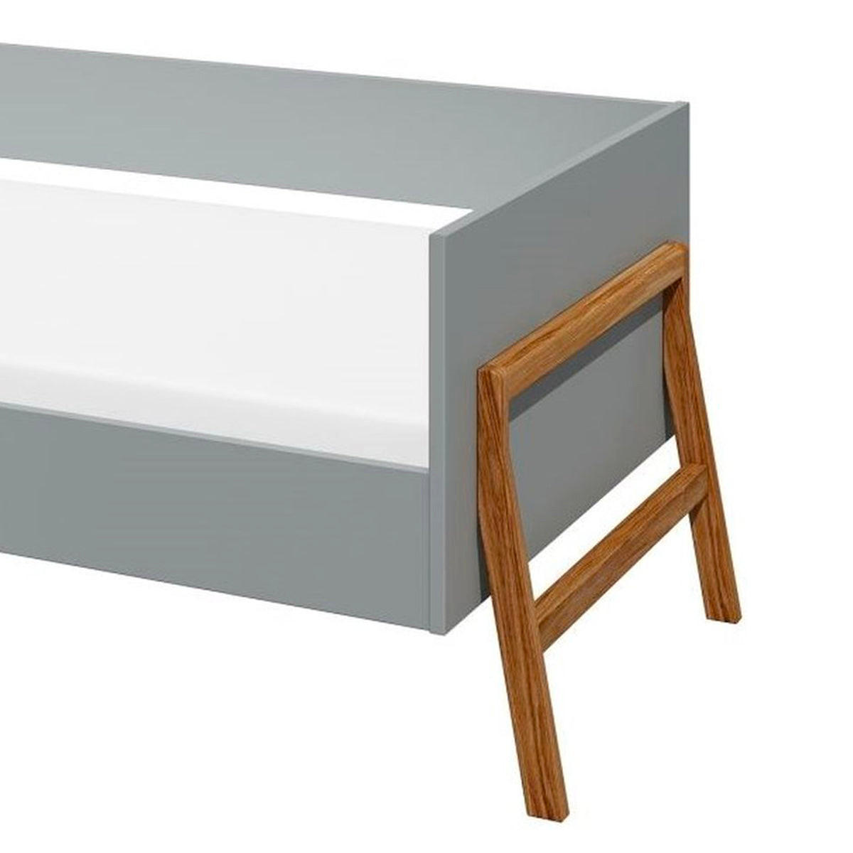 OTROŠKA POSTELJA 80/160 Siva - siva, leseni material (80/160cm) - Petits-meubles