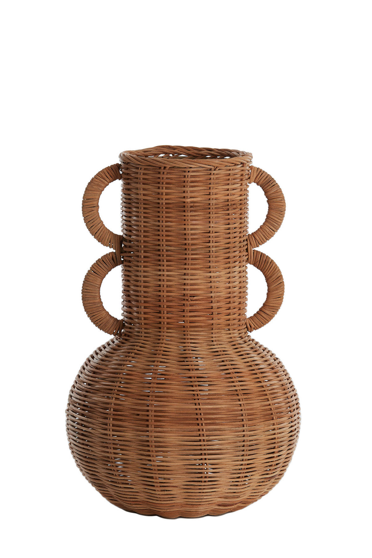 VASE Naleah - Braun - 25/25/38 cm - Braun, Naturmaterialien (38cm) - Light & Living