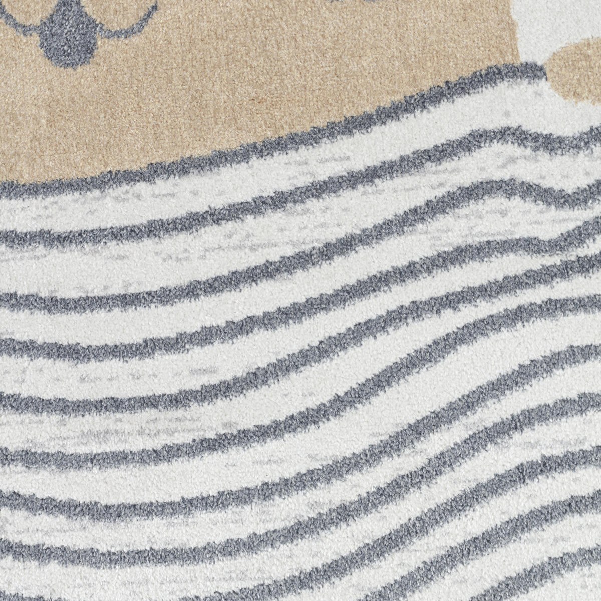 KINDERTEPPICH Catnap Maschinenwaschbar 160/213 cm Beige - Beige, Textil (160/213cm) - LIVABLISS
