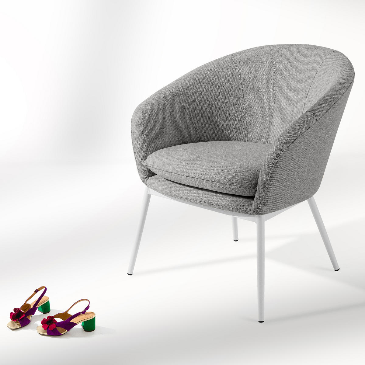 GARTENSESSEL SOLIS Loungesessel, - Grau, Textil/Metall (69/76/66cm) - KONSIMO®