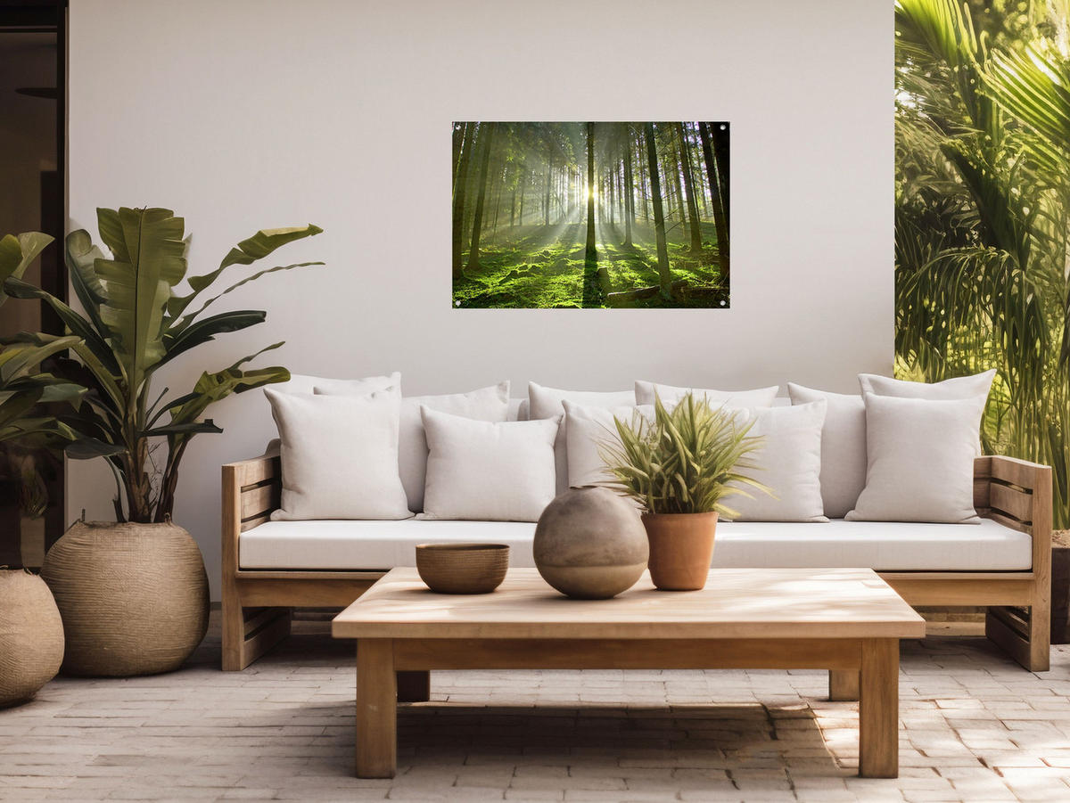 GARTEN-POSTER 90x60 cm Wald - Grün, Kunststoff (90/60/2cm) - artissimo