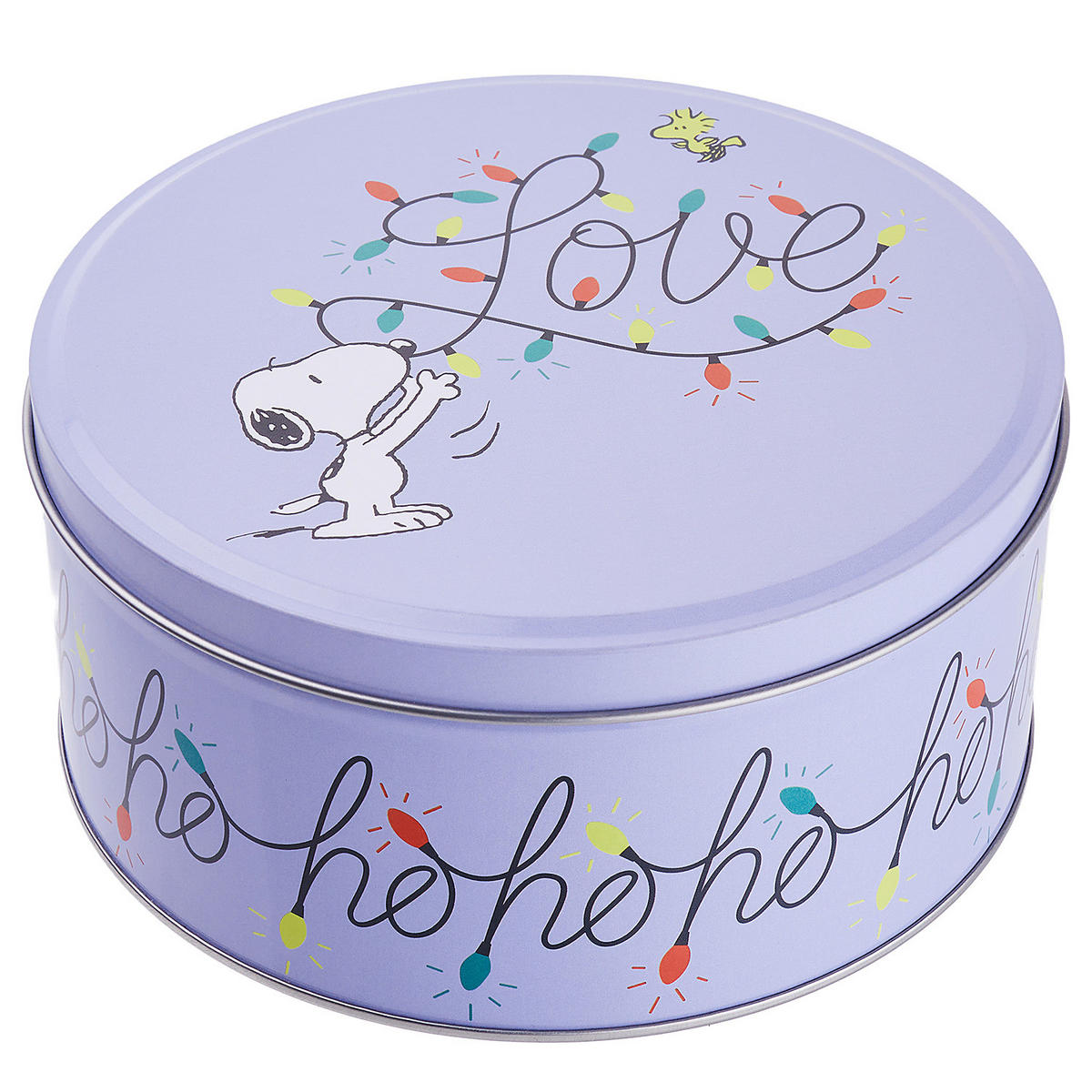 KEKSDOSE Peanuts - Hellblau, Metall (17/8/17cm) - Butlers