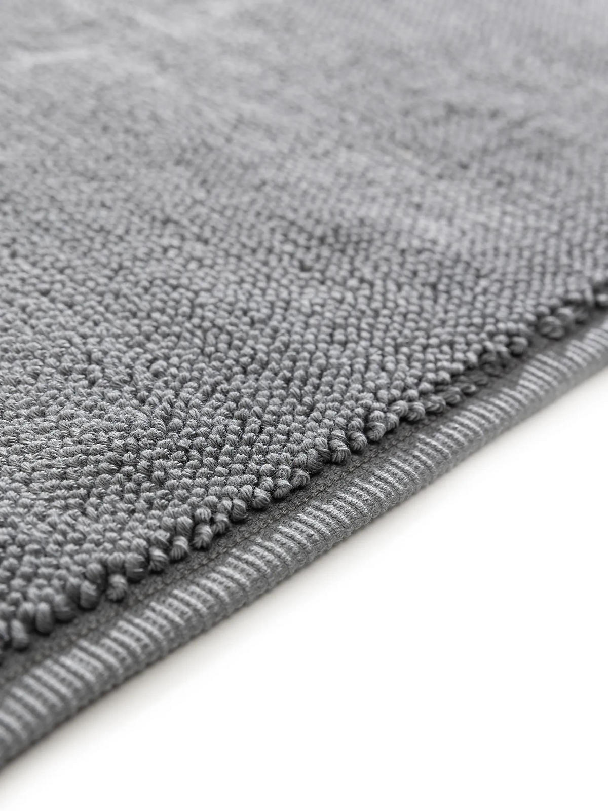 BADEMATTE Ole Anthrazit 70x120 cm - Anthrazit, Naturmaterialien/Textil (70/120cm) - benuta Nest