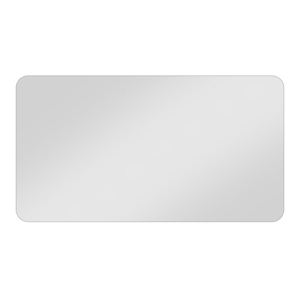 RAHMENLOSER Badezimmerspiegel 70x90x1.5cm Silber mit R50 abgerundeten Ecken 5mm,horizontal/vertikal montierbar - Silberfarben, Glas (90/1.5/70cm) - Modfu