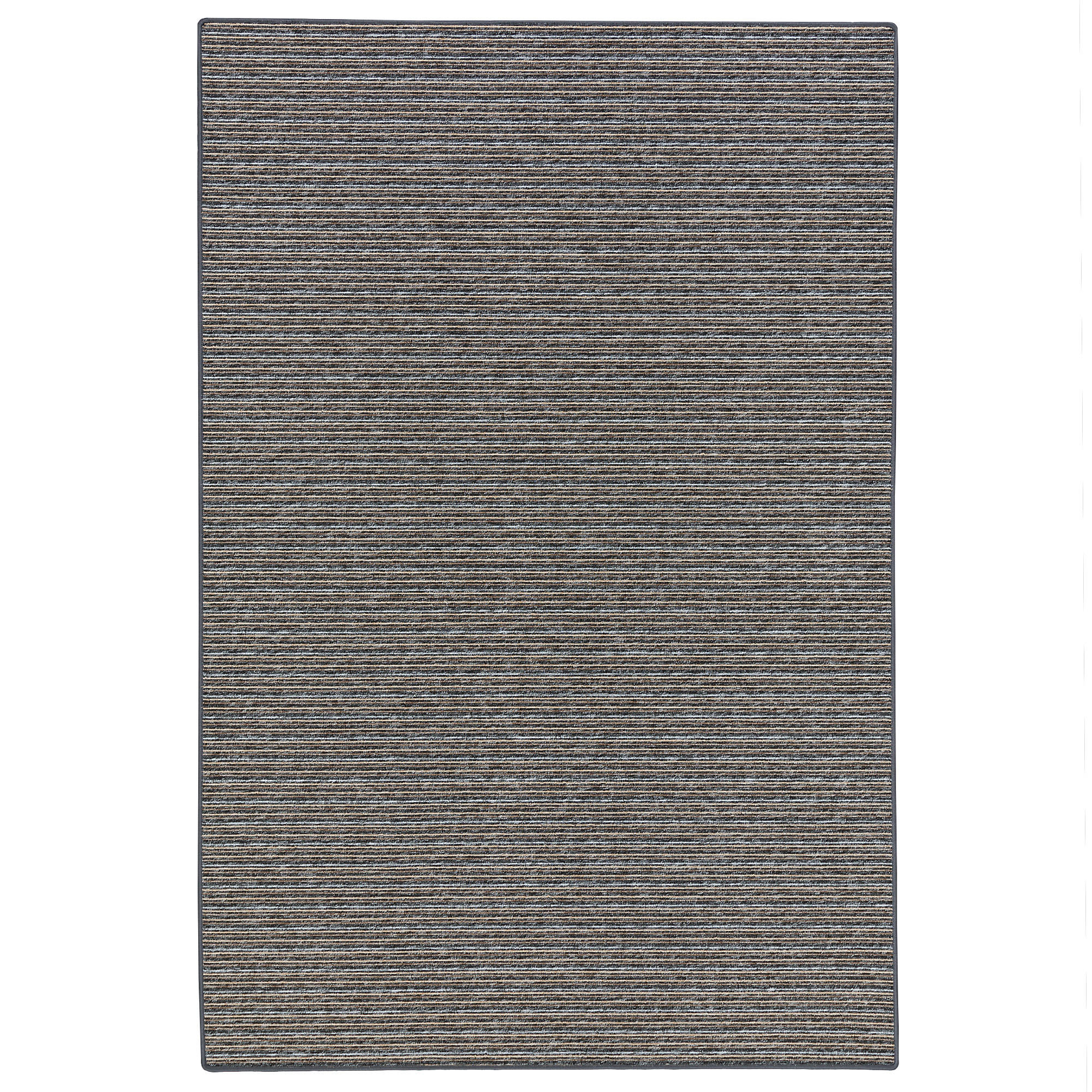STREIFENBERBER TEPPICH MARTA - Anthrazit, Textil (200/250cm) - Snapstyle
