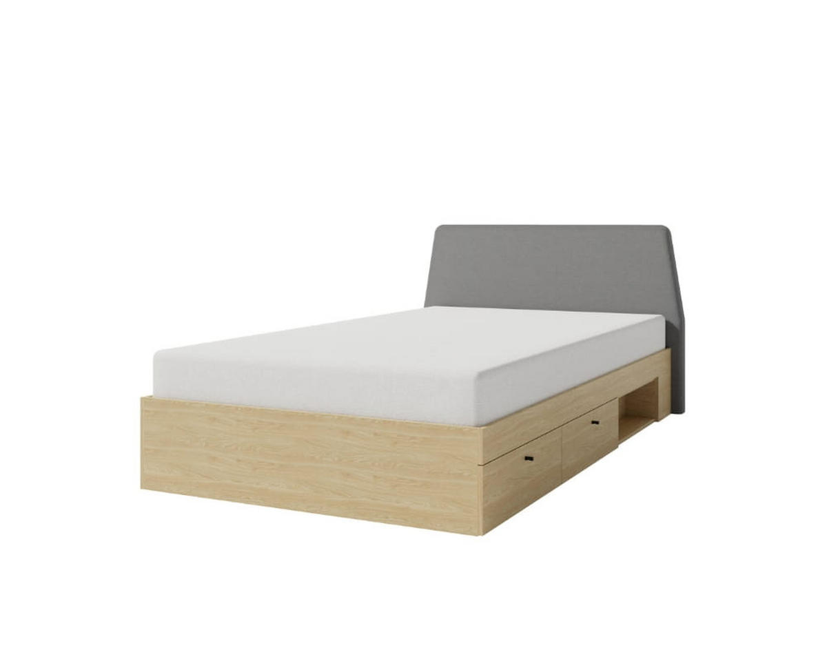 SCHLAFZIMMER Set 5-tlg. – ALESSIO System – Grau - Grau, Holzwerkstoff (212/88/137cm) - hi-markt
