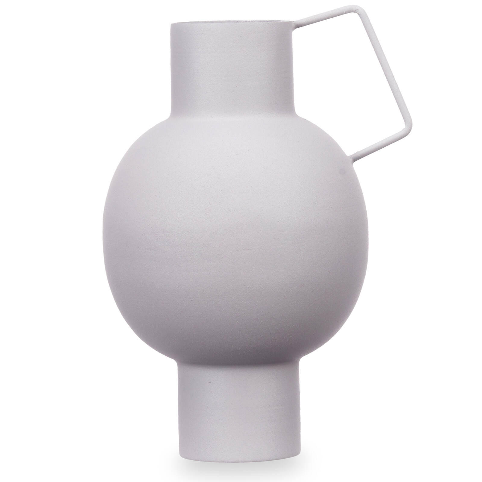 VASE Metall Pastell 23 cm - Hellgrau, Metall (23cm) - Giftdecor