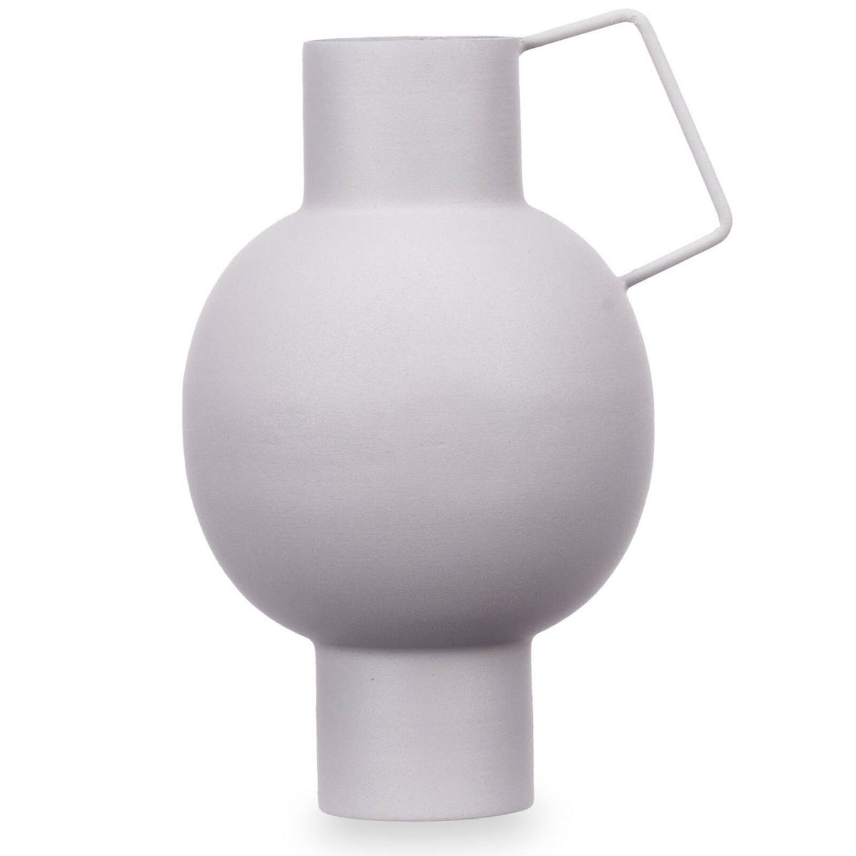VASE Metall Pastell 23 cm - Hellgrau, Metall (23cm) - Giftdecor