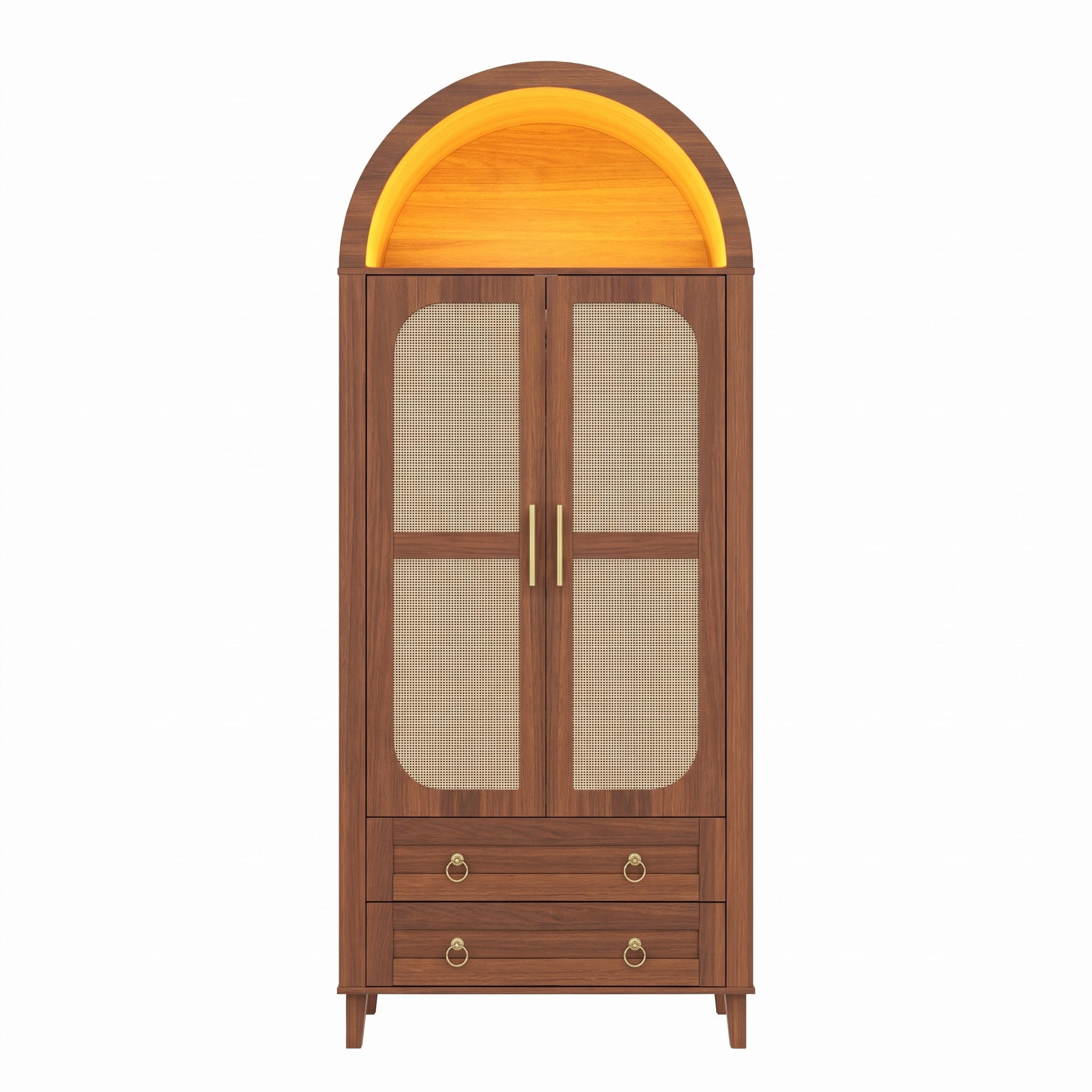 Urban Meuble Kleiderschrank Walnuss 76x184x50 cm