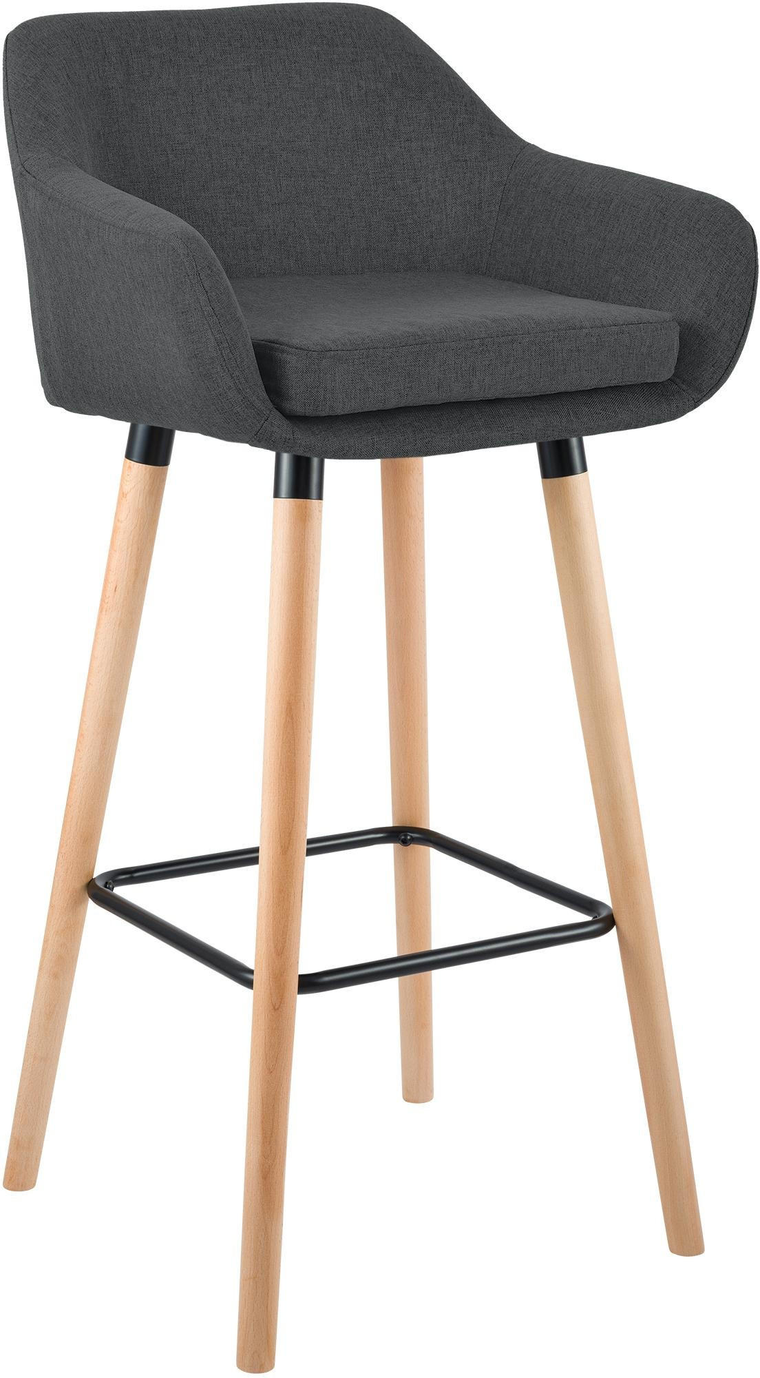 furnicato Barhocker Dunkelgrau 55x99x46 cm