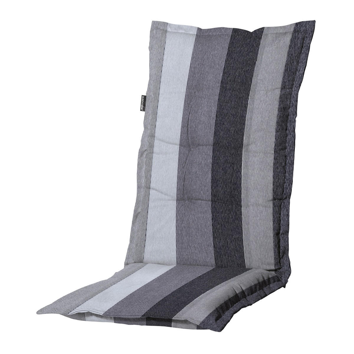 GARTENSTUHLKISSEN Victoria 123/50 cm 4er-Set - Grau, Textil (50/7/123cm) - Madison