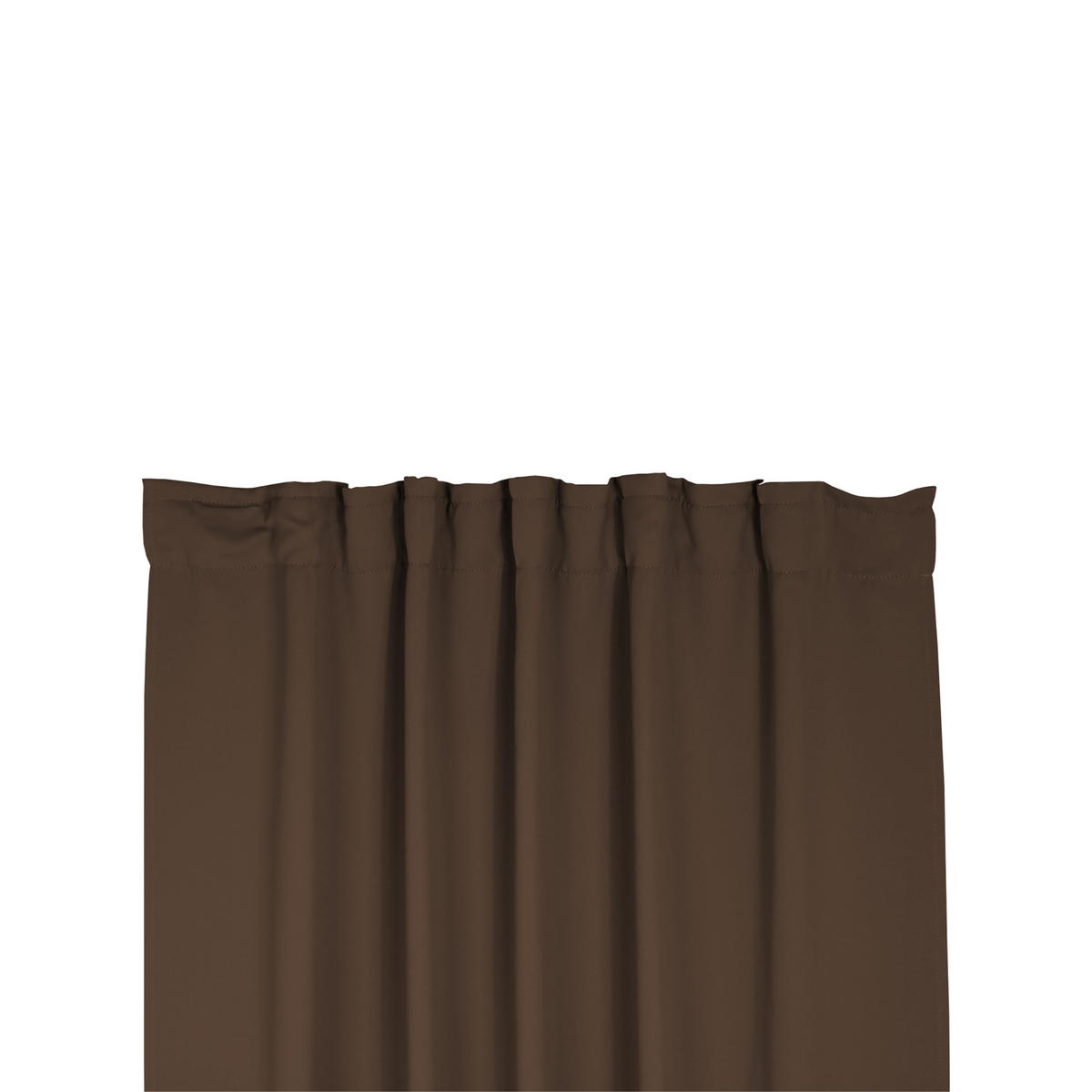 VERDUNKELUNGSVORHANG Kräuselband 140/145 cm Braun - Braun, Textil (140/145cm) - TiborTex