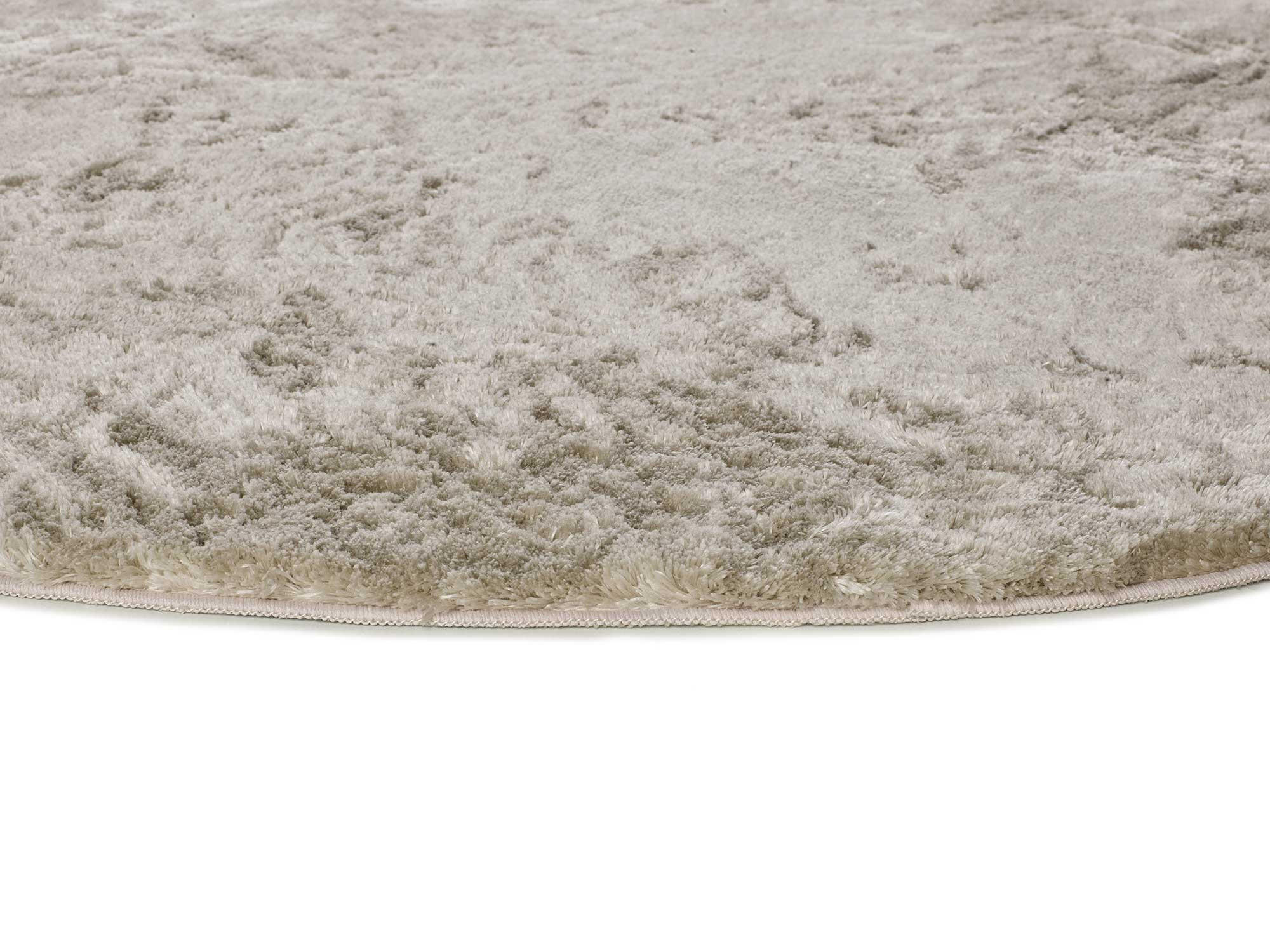 HOCHFLORTEPPICH Stein Roma 120/120 cm - Taupe, Kunststoff/Textil (120/120cm) - Atticgo