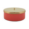 AUFBEWAHRUNGSBOX Double Funky 20/20/7 cm - Rot, Metall (20.5/7cm) - Present Time