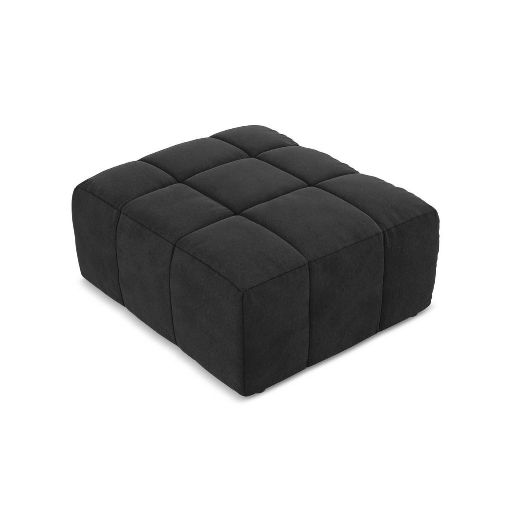 Thumbnail - Makamii Pouf, Schwarz, Textil, Holzwerkstoff, 1-Sitzer, 75x41x90 cm, Hergestellt in Europa, Oeko-Tex®, Wohnzimmer, Sofas...
