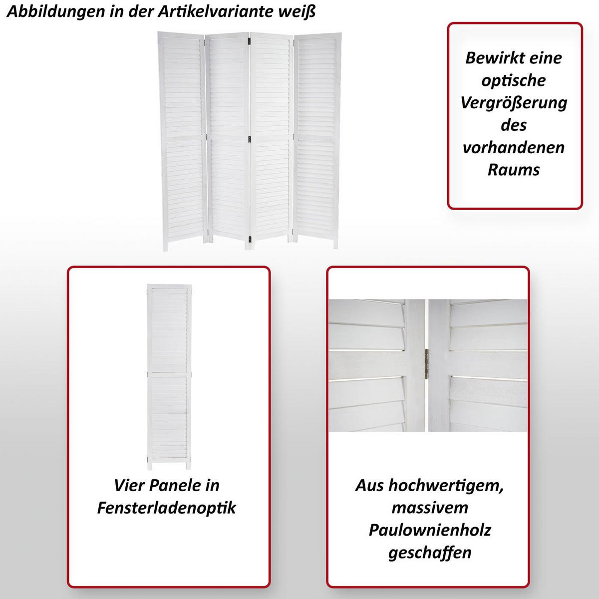 PARAVENT Grün - Grün, Holz (160/170/2cm) - MCW