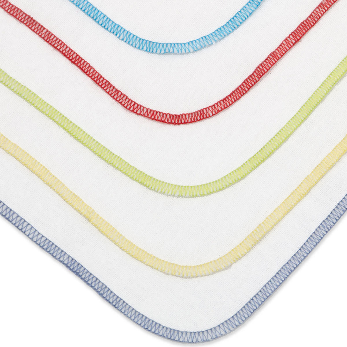 WASCHHANDSCHUH, 10er-Set, 25x25 cm, 100% Baumwolle, Weiß - Weiß, Textil (25/25cm) - Zollner