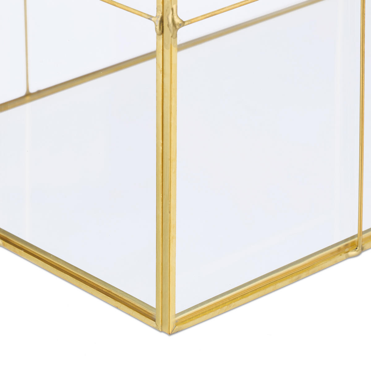 PFLANZENTERRARIUM - Transparent, Glas/Metall (30/27/15cm) - Relaxdays