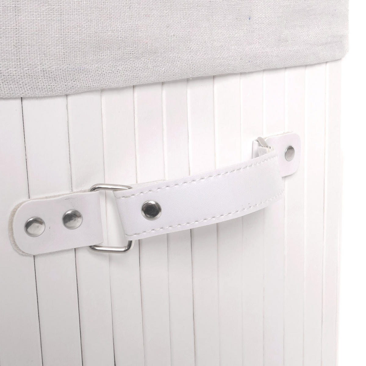 KOŠ NA PRÁDLO Bílý, krémově bílý - bílá/krémová, textil (43/61/32cm) - MCW