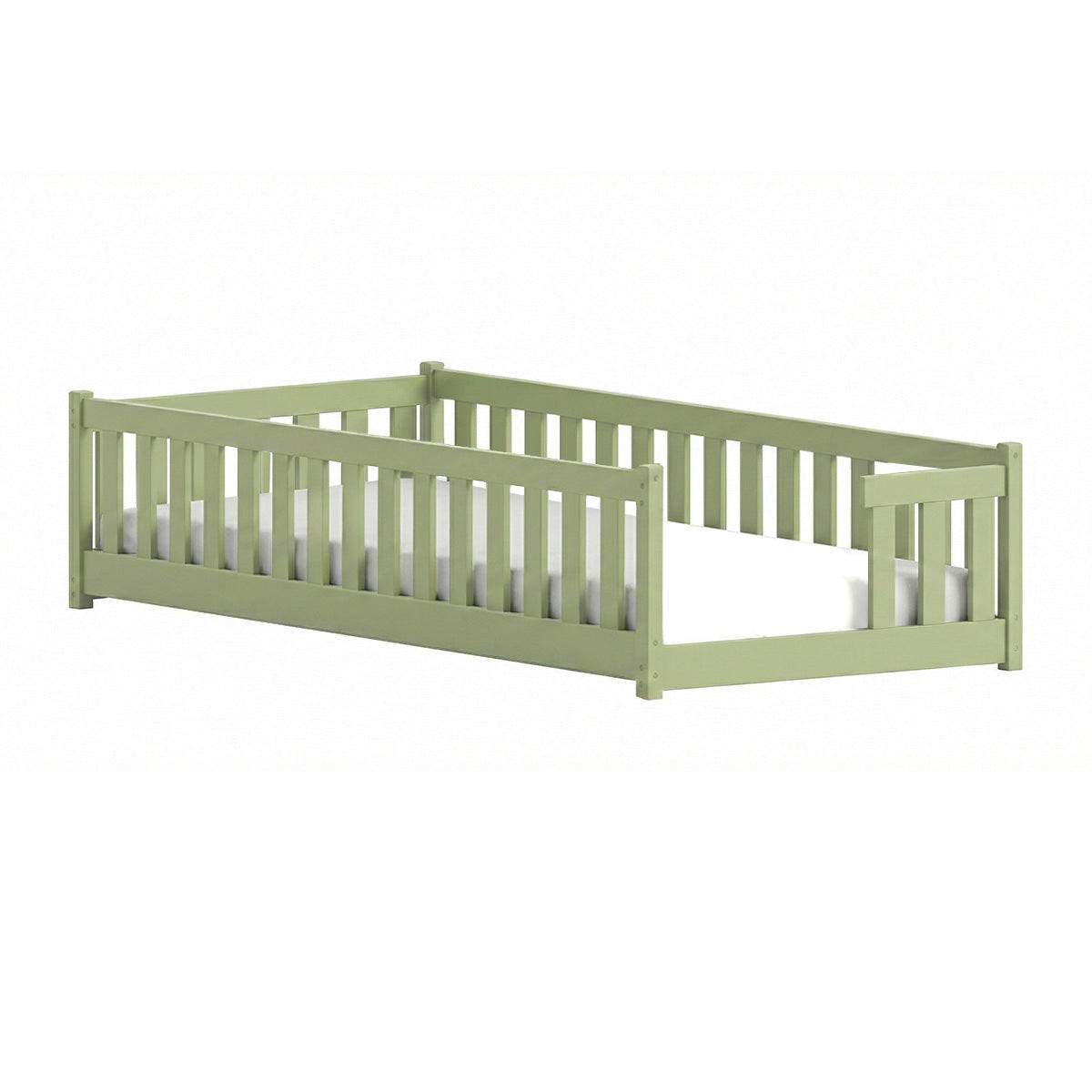 POSTEĽ 90/200 Théa Olive - zelená, drevo (90/200cm) - Petits-meubles