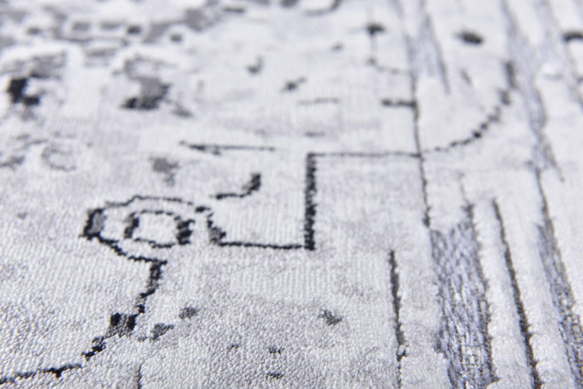 FLACHWEBETEPPICH Orelia 195x280 cm - Silberfarben, Textil (195/280cm) - Gino Falcone