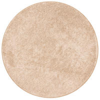 HOCHFLOR VELOURS TEPPICH MONA RUND - Naturfarben, Textil (100/100cm) - Snapstyle