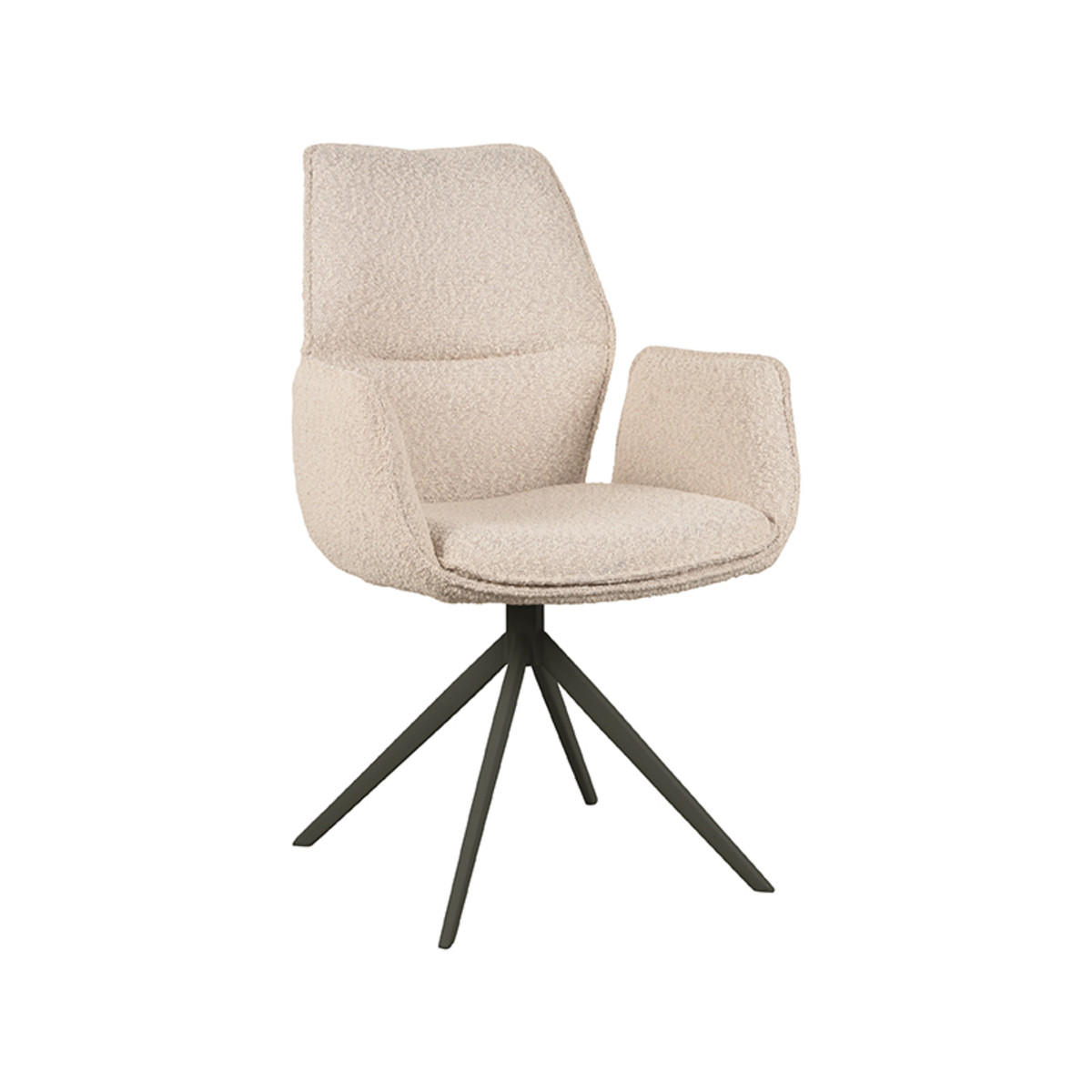 ESSZIMMERSTUHL Mellow Beige 63/58/92 cm 2er-Set - Beige, Textil (58/92/63cm) - LABEL51