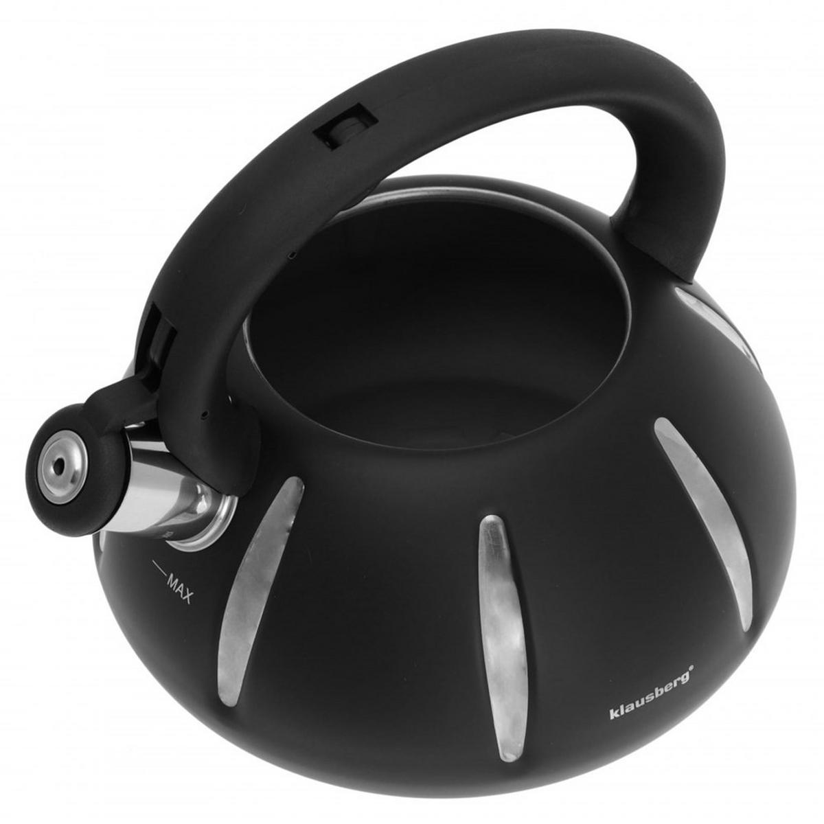 WASSERKESSEL Schwarz 20/21/17 cm KB7548 - Schwarz, Metall (20cm) - Klausberg 