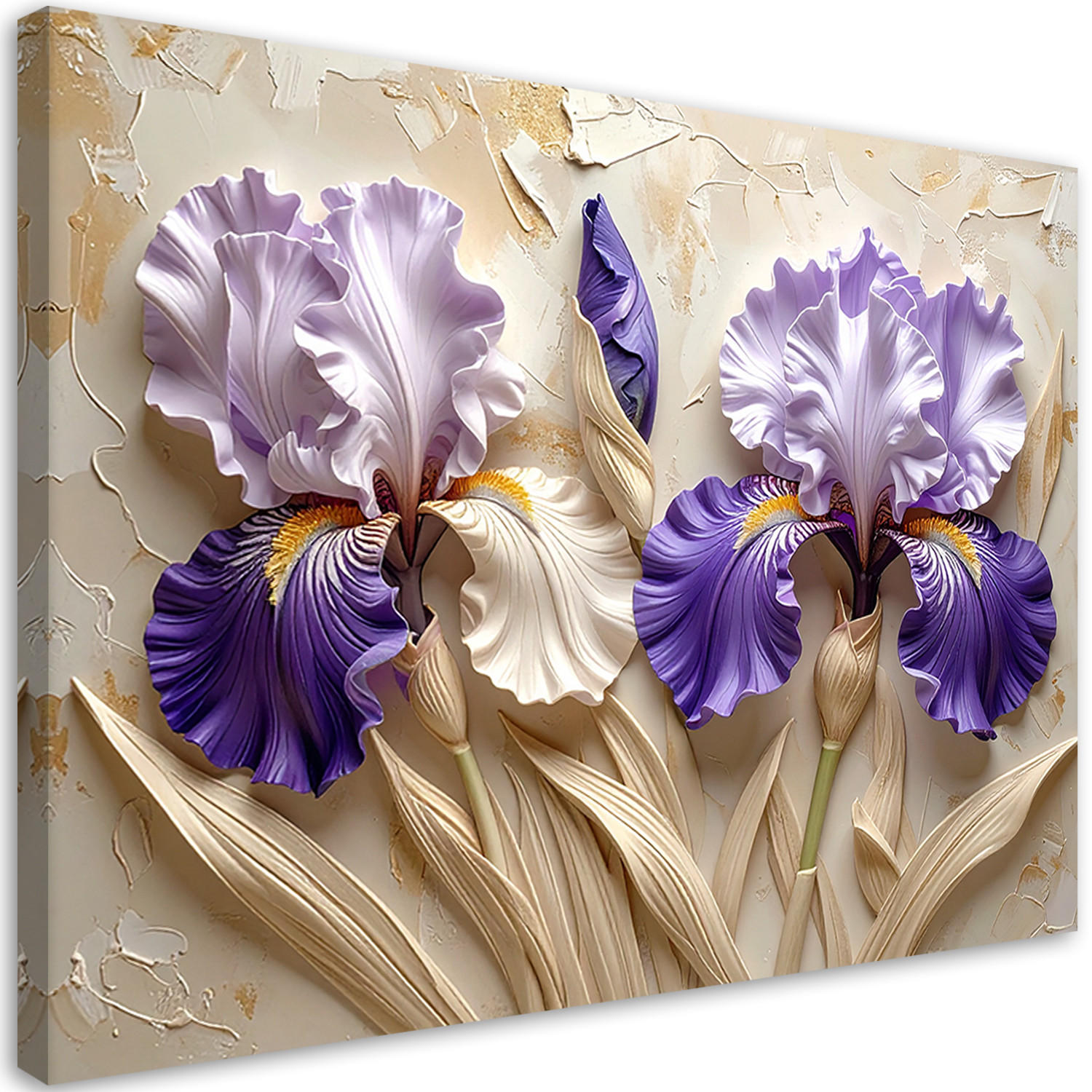 Feeby Leinwandbilder, Lila 90x60 cm