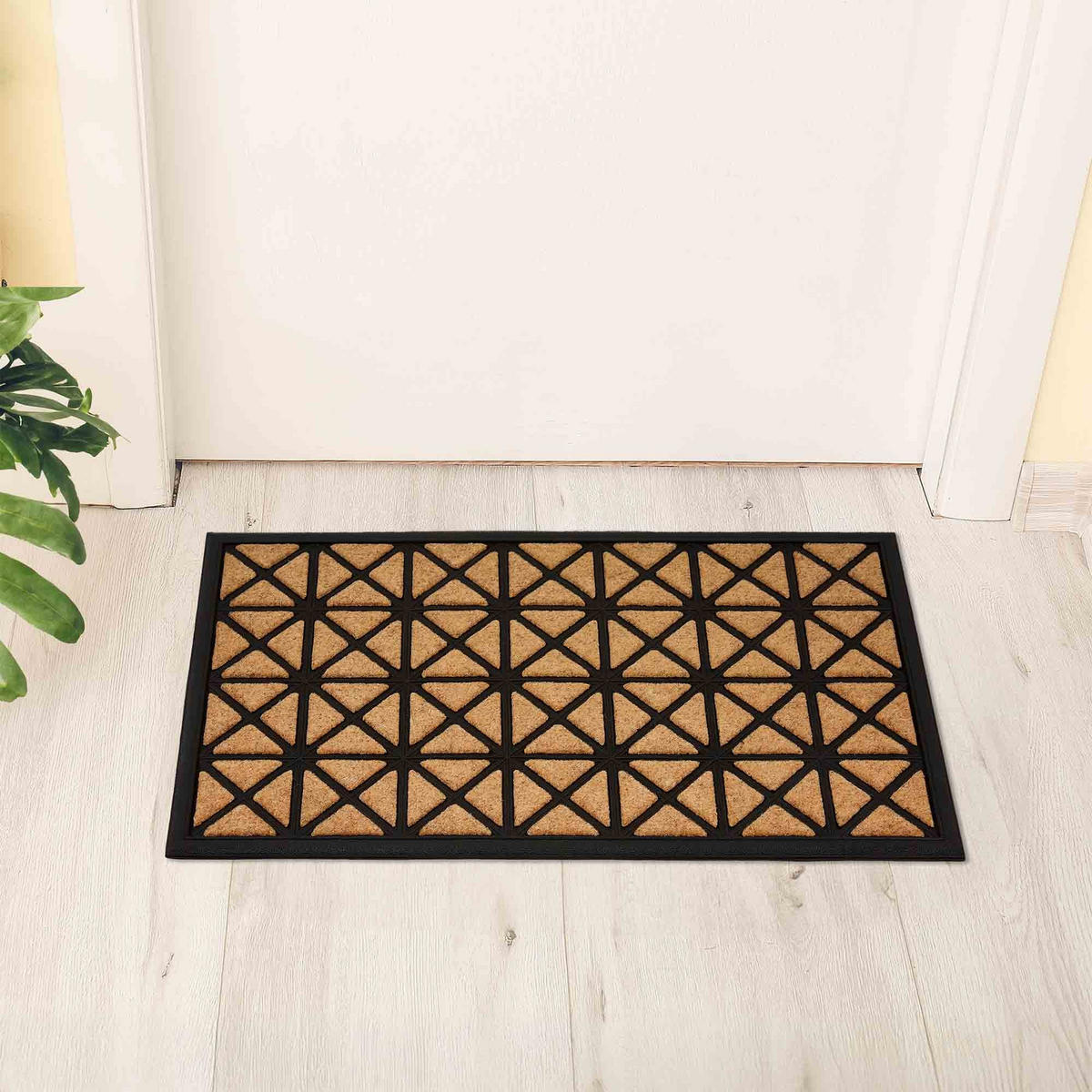 FUSSMATTE FÜR DEN AUßENBEREICH BORDER GRAPHIC - Beige, Textil (45/75cm) - Astra