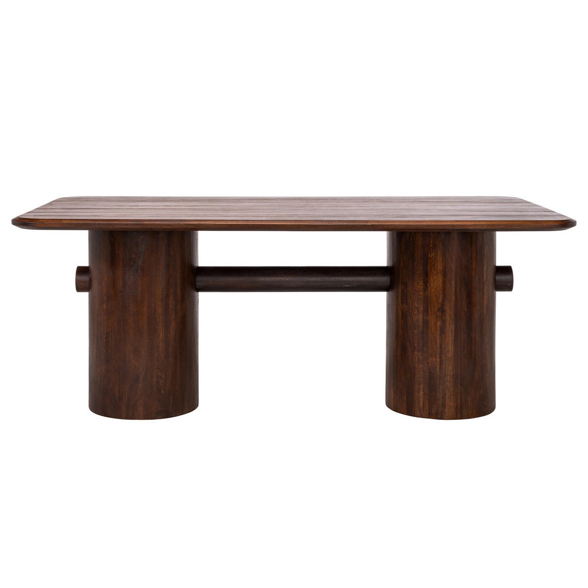 ESSTISCH - Mango massiv - Mango Braun - Braun, Holz (100/190/76cm) - home24