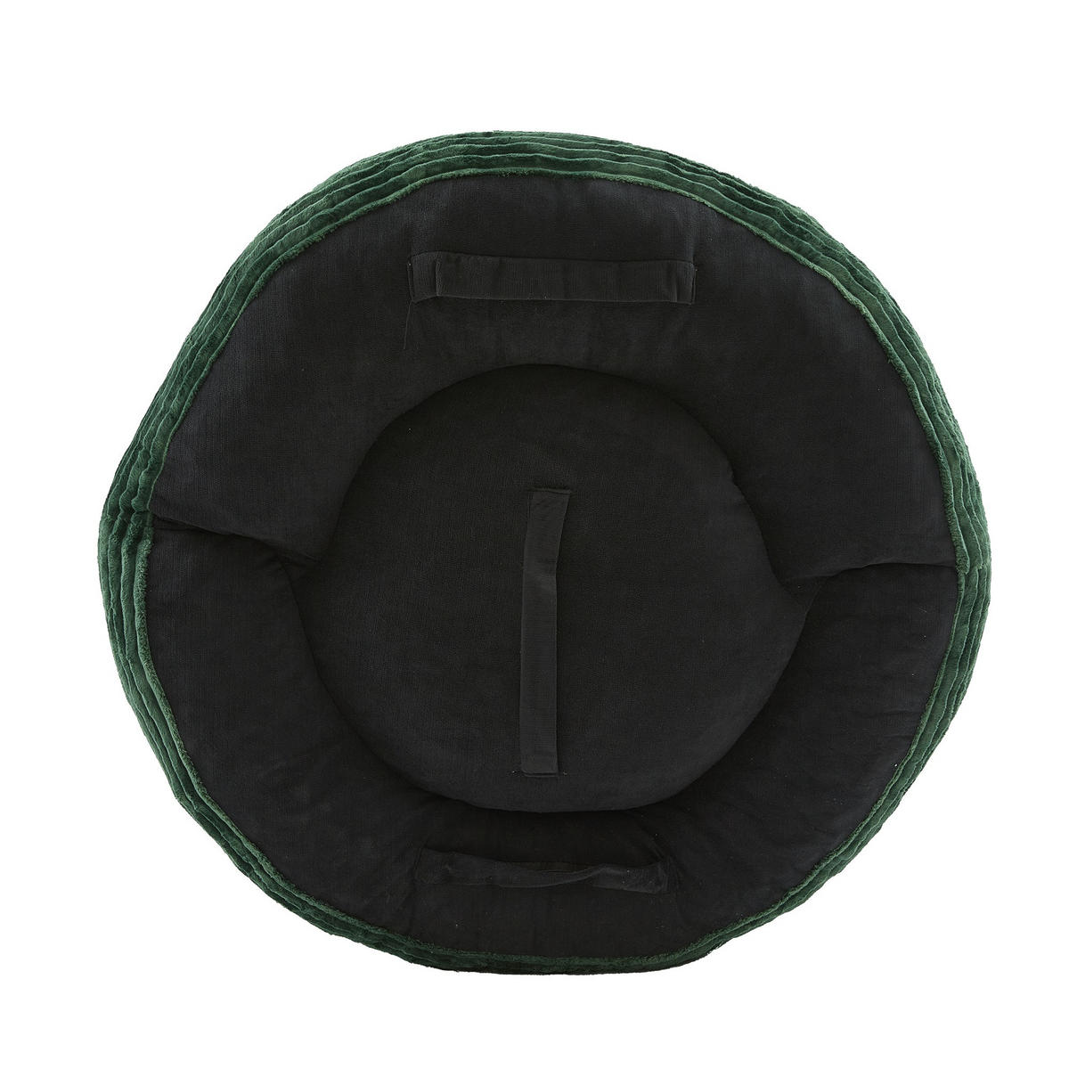 SITZSACK Cord,Sofa mit 3 extra Kopfkissen,Grün - Grün, Textil (108/52/108cm) - LVHOM