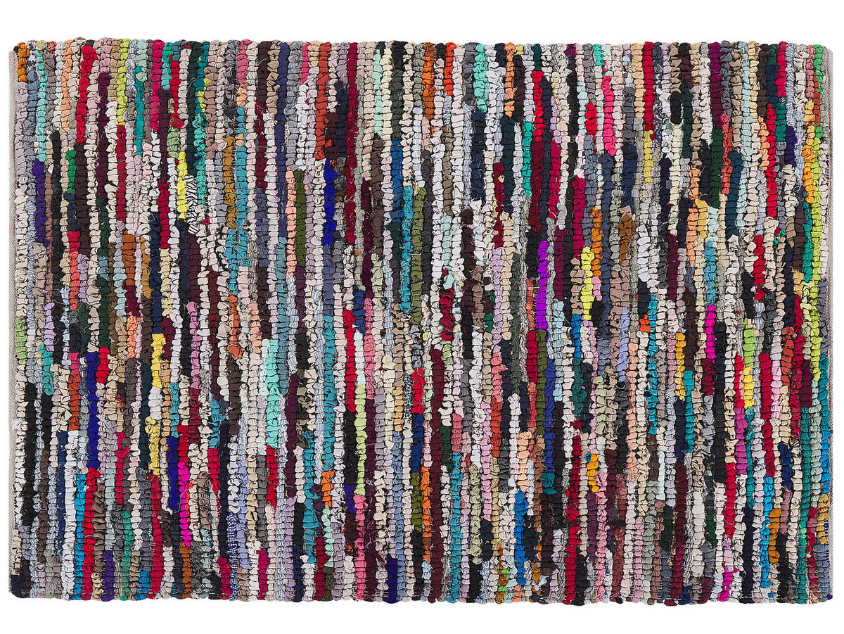 TEPPICH geflochten Bafra 230/160 cm - Multicolor, Kunststoff (160/230cm) - Beliani