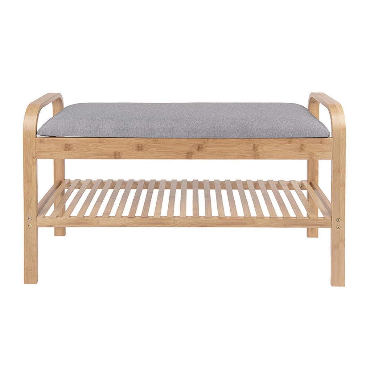 BANK Arch Grau 33/90/50 cm - Grau, Holz (90/50/33cm) - Leitmotiv
