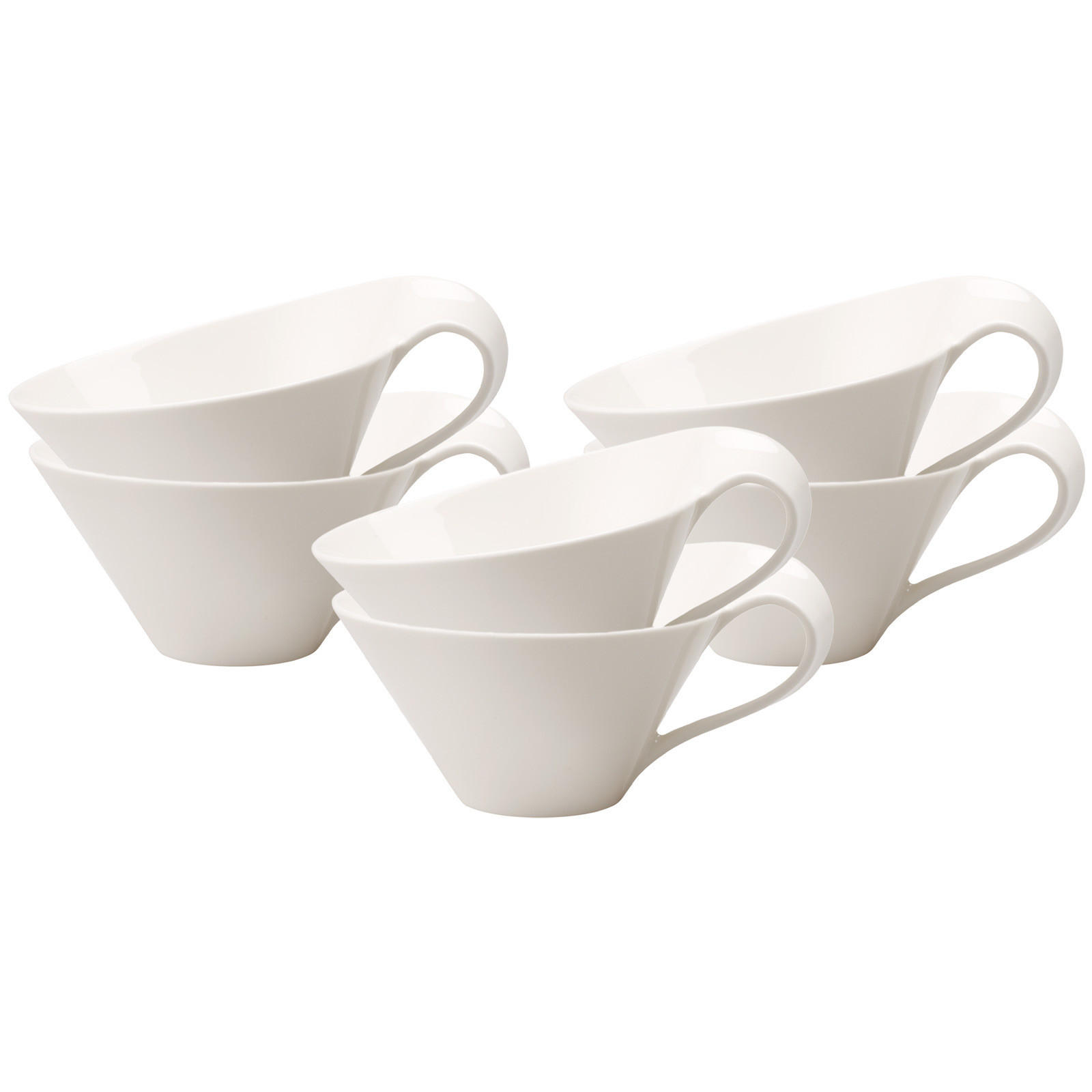 TEETASSE NewWave weiß 220 ml 6er Set - Weiß, Keramik (0.22L) - Villeroy & Boch