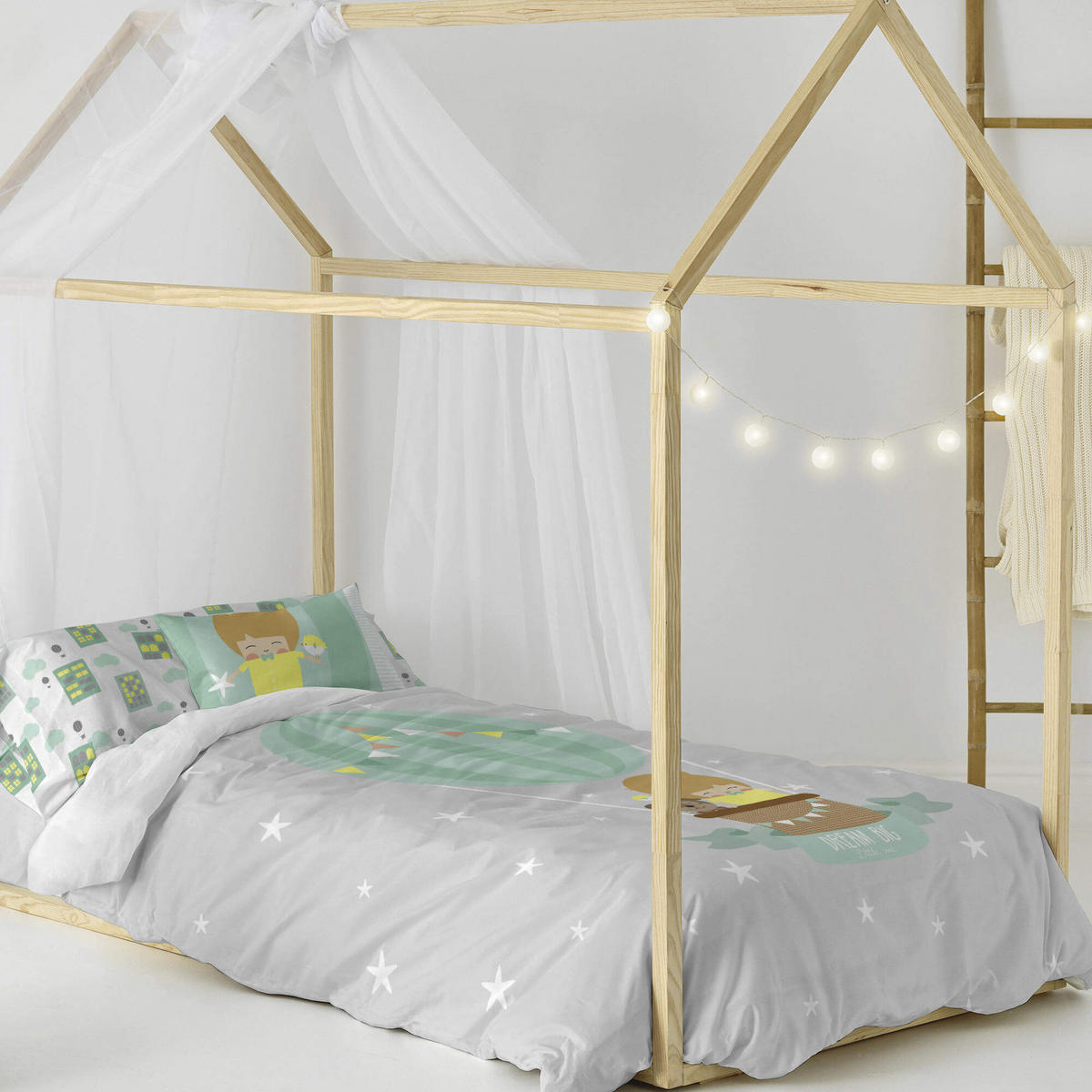 BETTBEZUG 2er-Set teiliges air balloon 135/140x200 cm (standardgrösse) mehrfarbig - Multicolor, Textil (140/200cm) - Happy Friday