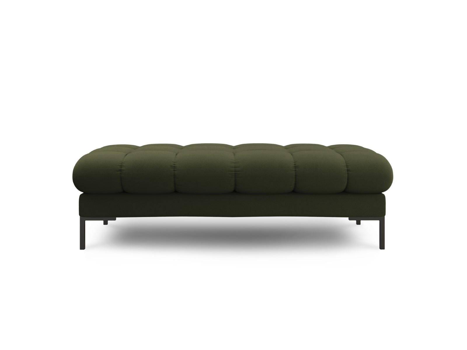 BANK Mamaia aus strukturiertem Stoff grün 2 Sitzplätze - Grün, Textil (133/41/62cm) - Micadoni
