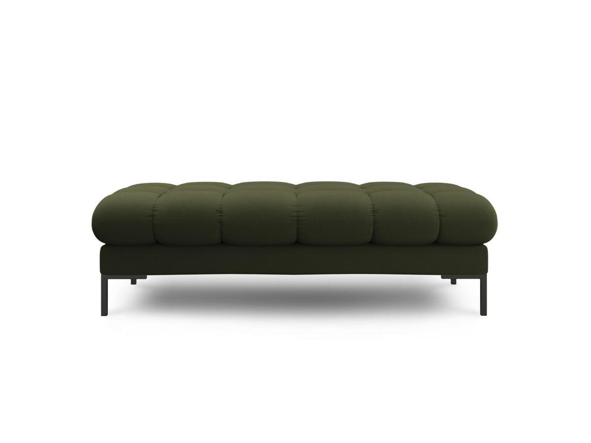 BANK Mamaia aus strukturiertem Stoff grün 2 Sitzplätze - Grün, Textil (133/41/62cm) - Micadoni