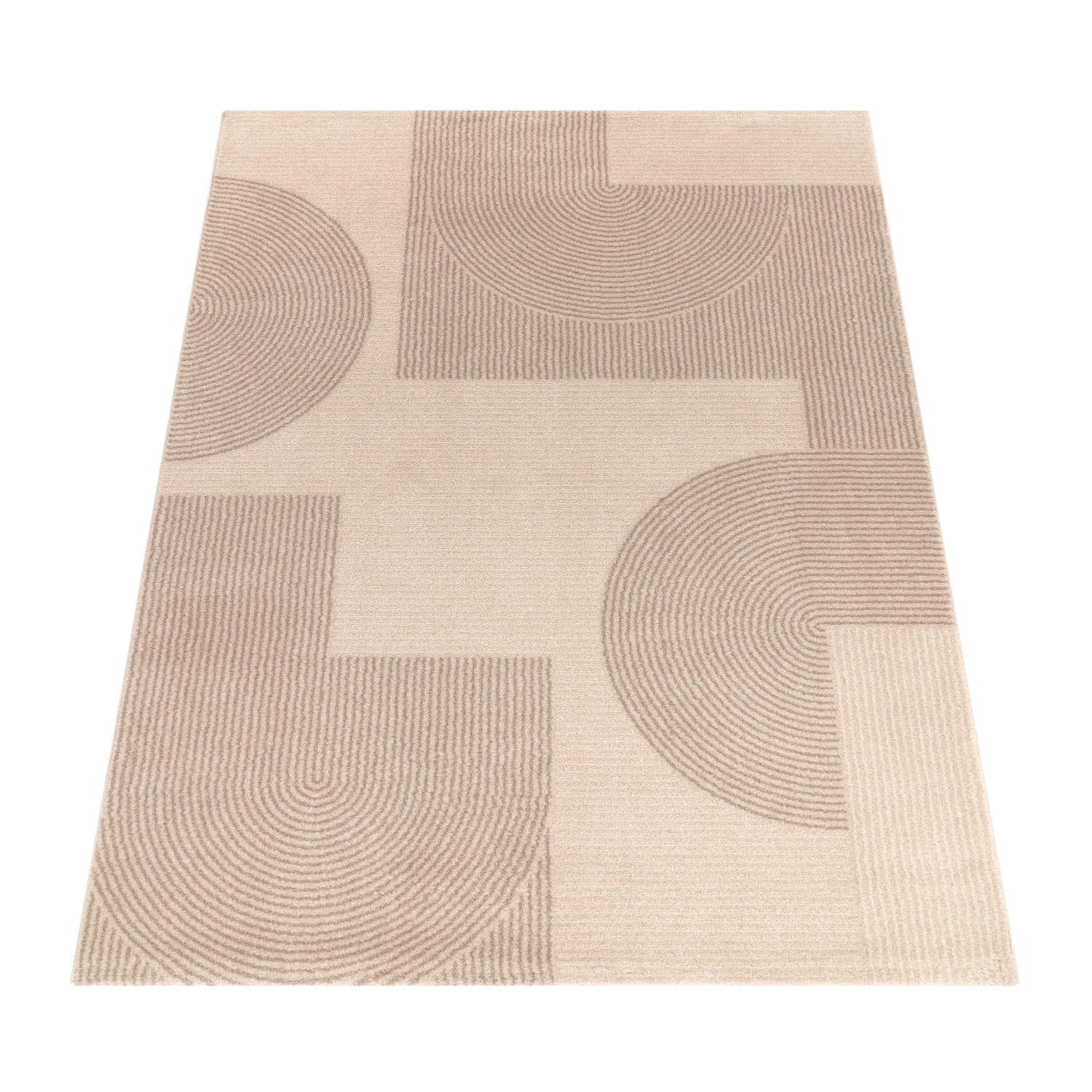 Kadima Design Kurzflorteppich, Beige 120x170 cm