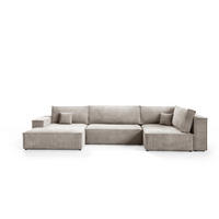WOHNLANDSCHAFT Pablo Maxi mit Schlaffunktion Beige Cord - Beige, Textil (397/85/148cm) - Bromarkt