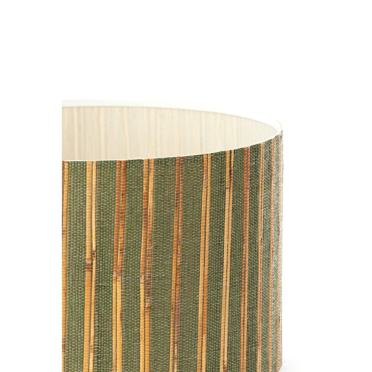 LAMPENSCHIRM Simno Grün 40/40/25 cm - Grün, Holz (40/40/25cm) - Light & Living