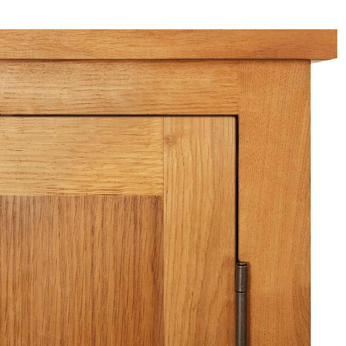 SCHRANK 50/22/110 Cm Massivholz Eiche - Braun, Holz (22/110/50cm) - vidaXL