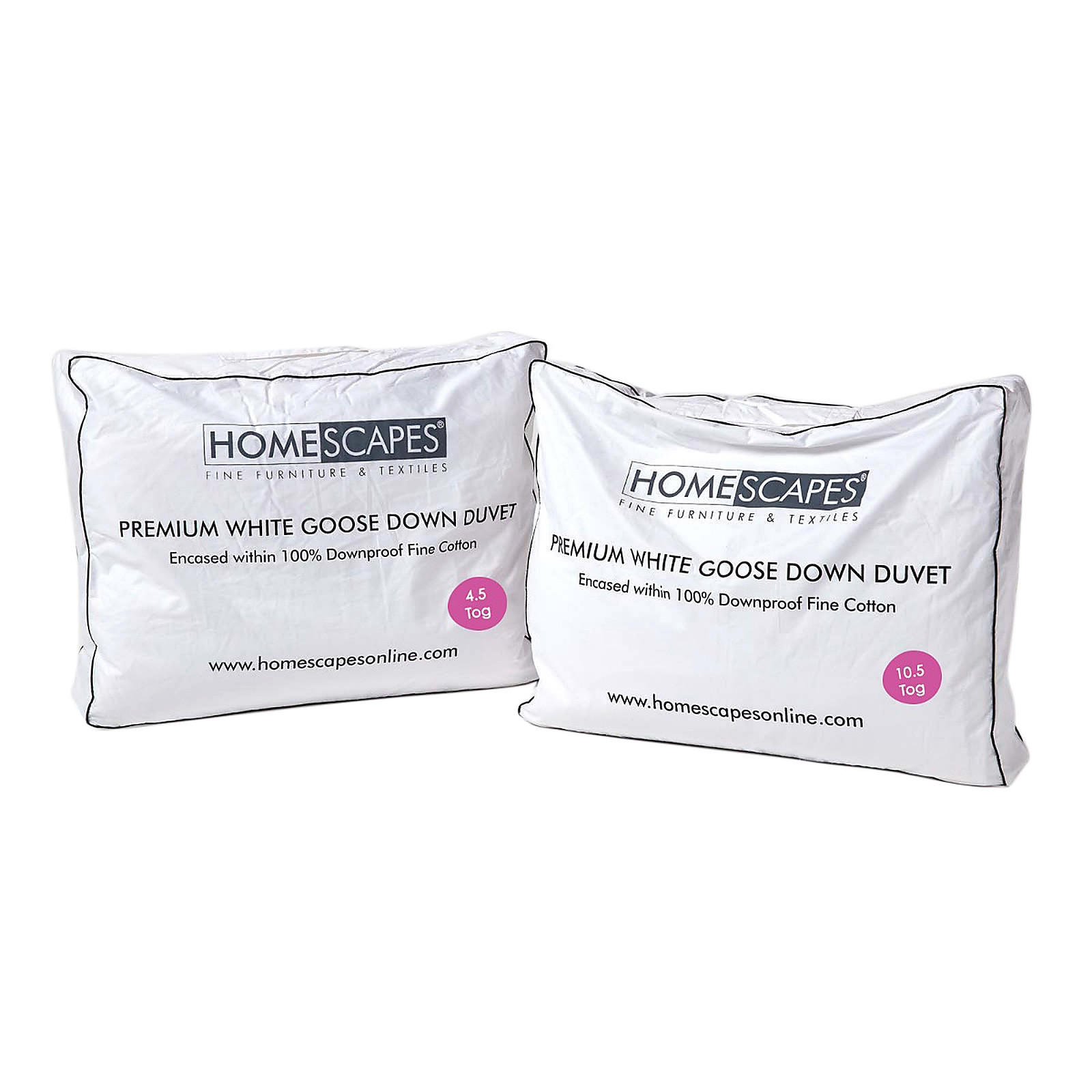 GANZJAHRESBETT 135/200 cm, Kombidecke Gänse-Daunen & Federn - Weiß, Textil (135/200cm) - Homescapes