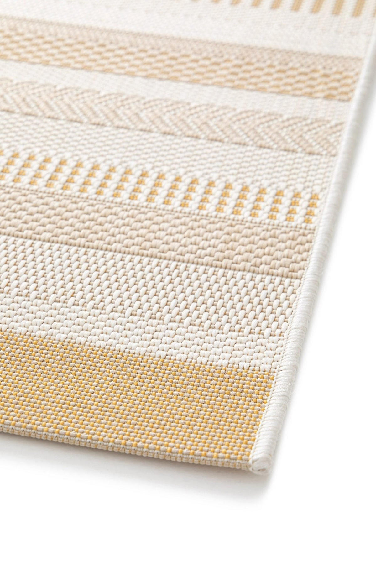 TEPPICH für Innen- und Außenbereich gestreift gelb - Gelb, Textil (160/230cm) - AFK Living
