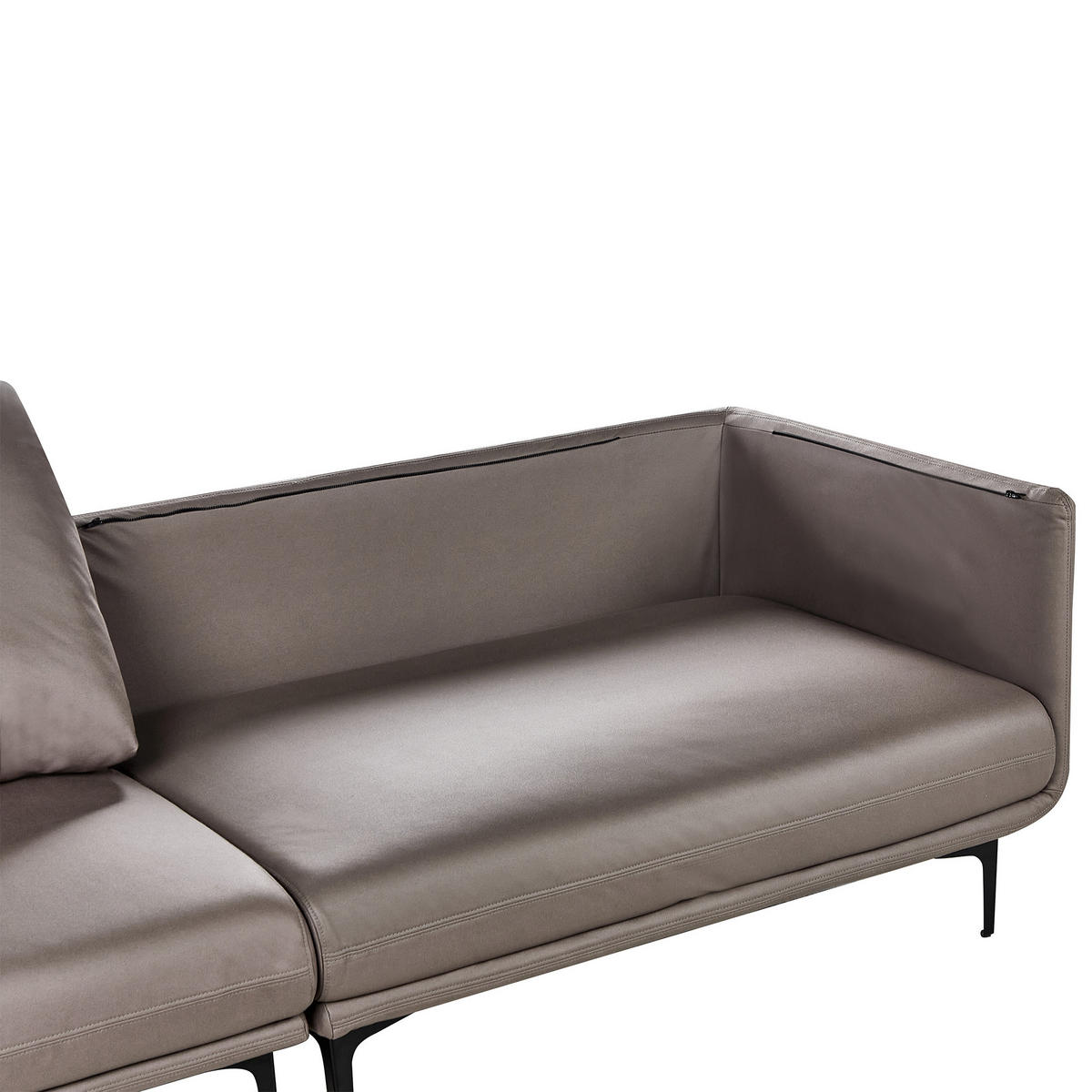 POHOVKA 3-místná Látka Hnědá Revsnes - hnědá, textil (242/86/81cm) - Beliani