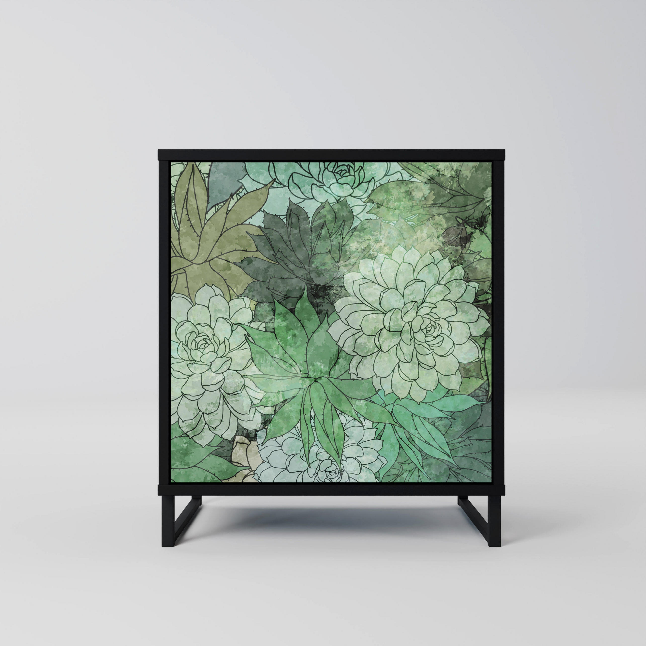 SpaceRebels Sideboard Schwarz 57.5x67.5x42 cm